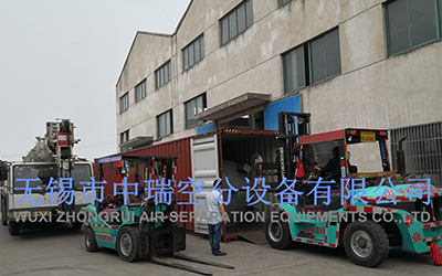 中瑞空分整套制氮系統裝柜，發貨東南亞